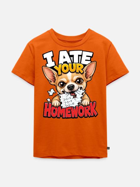 Chihuahua - Kinder Premium Bio T-Shirt - Orange 