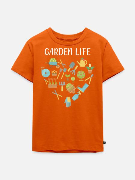 Botaniker - Kinder Premium Bio T-Shirt - Orange