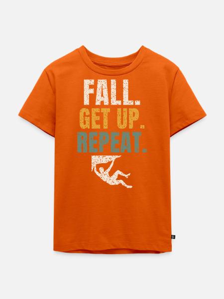 Fall Get Up Repeat - Kinder Premium Bio T-Shirt - Orange