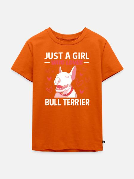 Bullterrier - Kinder Premium Bio T-Shirt - Orange 
