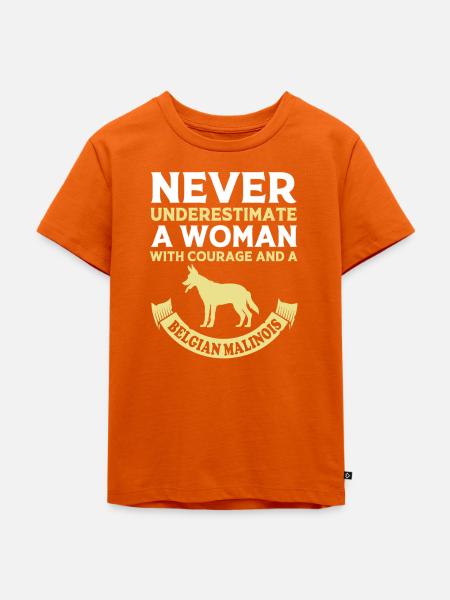 Belgischer Malinois - Kinder Premium Bio T-Shirt - Orange 