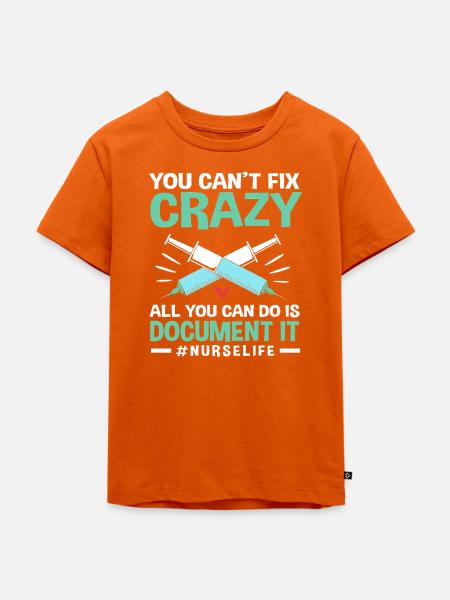 Notfall Krankenschwester Ambulanz - Kinder Premium Bio T-Shirt - Orange 