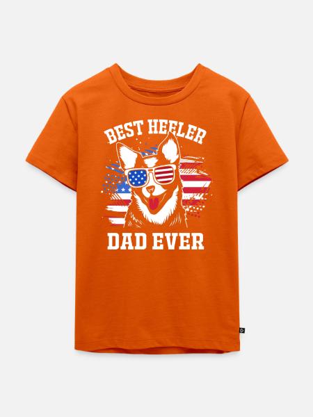 Australian Cattle Dog - Kinder Premium Bio T-Shirt - Orange
