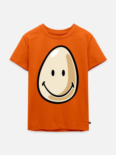 Smiley Egg - Kinder Premium Bio T-Shirt - Orange