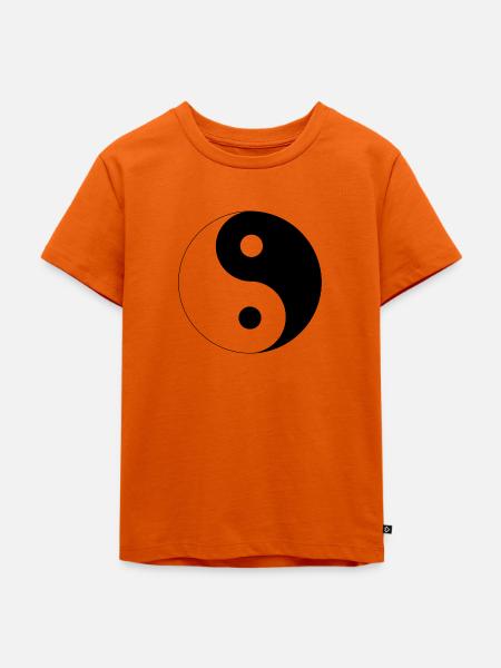 Ying Yang - Kinder Premium Bio T-Shirt - Orange 