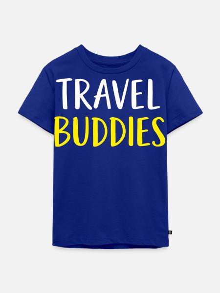 Travel Buddies - Kinder Premium Bio T-Shirt - Royalblau