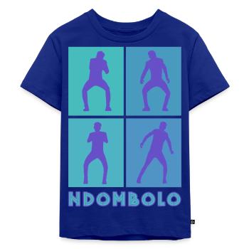 Ndombolo - Kinder Premium Bio T-Shirt - Royalblau - Vorne - AI Model Kid Male (0cm)