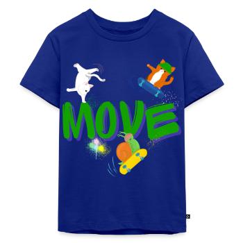 Bouger - T-shirt Premium bio Enfant - bleu roi - Devant - AI Model Kid Male (0cm)