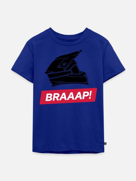 braaap! Dirt Bike Motocross Eat my dust - Kinder Premium Bio T-Shirt - Royalblau