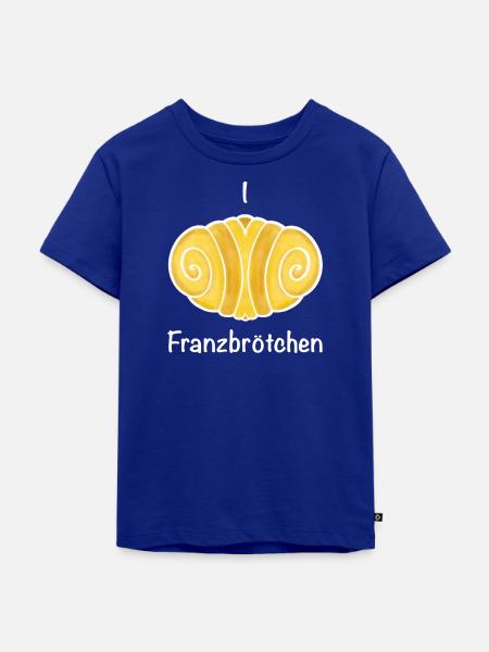 I Love Franzbrötchen - Kinder Premium Bio T-Shirt - Royalblau