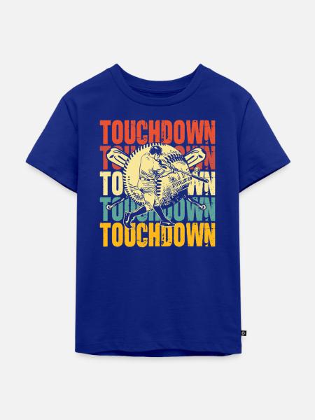 Touchdown Baseball Fusion - Kinder Premium Bio T-Shirt - Royalblau