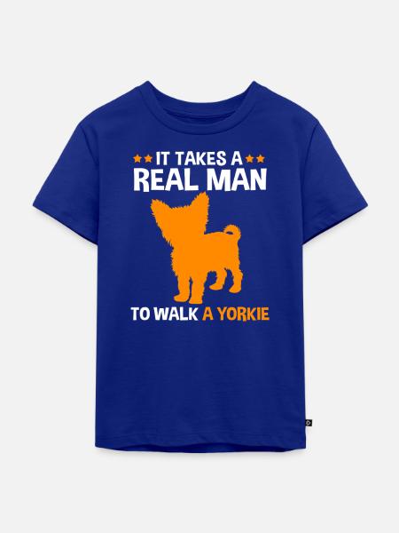 Yorkshire Terrier - Kinder Premium Bio T-Shirt - Royalblau