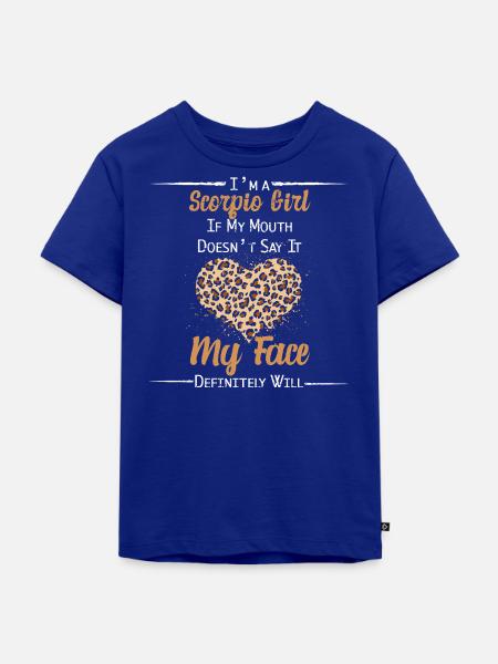 Sternzeichen Skorpion - Kinder Premium Bio T-Shirt - Royalblau