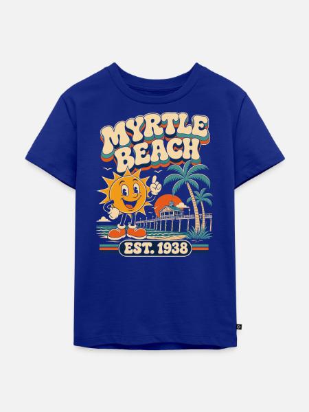 Myrtle Beach Est. 1938 Retro - Kinder Premium Bio T-Shirt - Royalblau