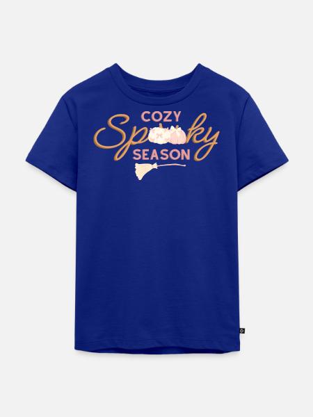 Cozy Spooky Season Design - Kinder Premium Bio T-Shirt - Royalblau