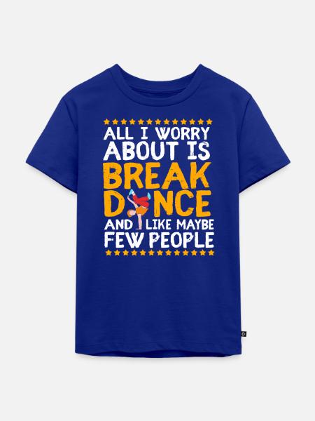 Breakdance - Kinder Premium Bio T-Shirt - Royalblau