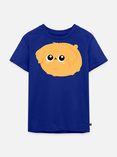 Flauschiger Golden Retriever - Kinder Premium Bio T-Shirt - Royalblau