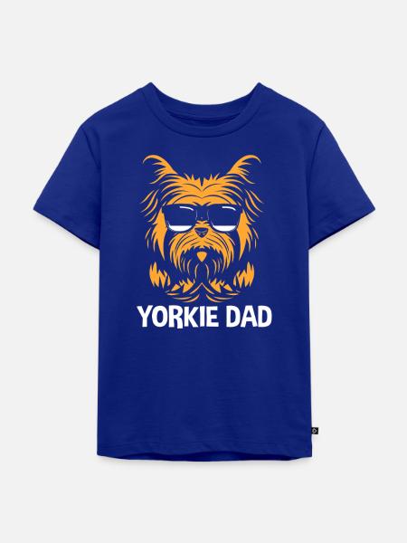 Yorkshire Terrier - Kinder Premium Bio T-Shirt - Royalblau