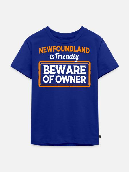Neufundländer - Kinder Premium Bio T-Shirt - Royalblau