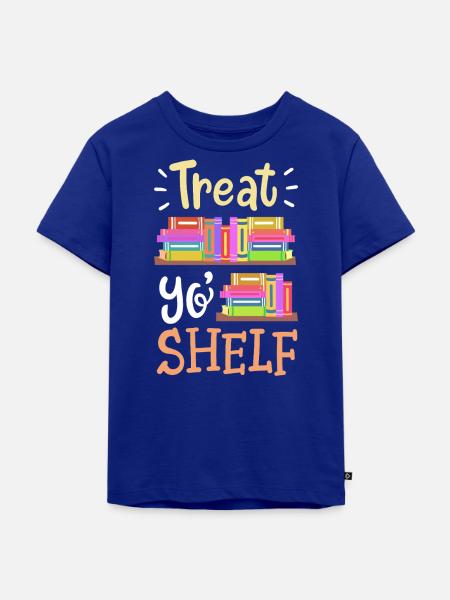 Bücherregal Spruch Humor - Kinder Premium Bio T-Shirt - Royalblau