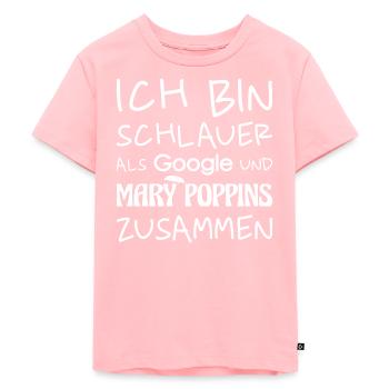 Ein Motiv für einen schlauen Menschen - Ironie - Kinder Premium Bio T-Shirt - Rosa - Vorne - AI Model Kid Female (0cm)