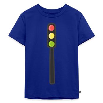 Traffic light - Kids Premium Organic T-Shirt - royal blue - Front - AI Model Kid Male (0cm)
