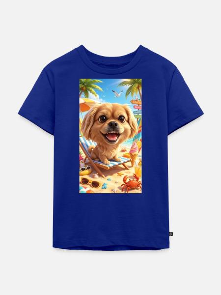 Mila in der Sonne - Kinder Premium Bio T-Shirt - Royalblau