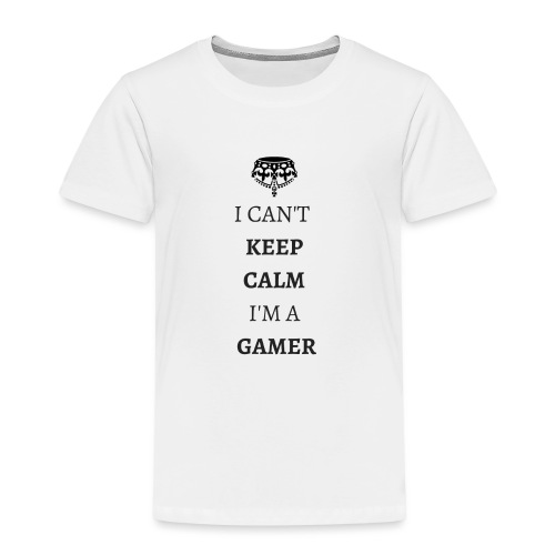 I CAN T KEEPCALMI M A GAMER NOIR - T-shirt Premium Enfant