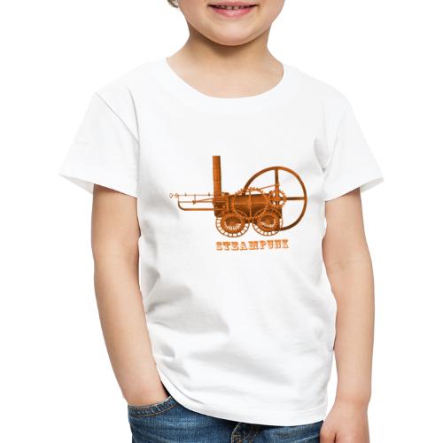 Steampunk Lokomotive - Kinder Premium T-Shirt