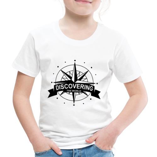 Logo in schwarz: discovering the world - Kinder Premium T-Shirt