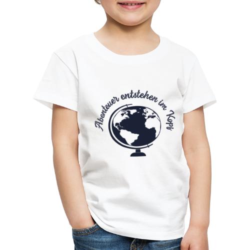 Abenteuer entstehen im Kopf - dunkles Logo - Kinder Premium T-Shirt