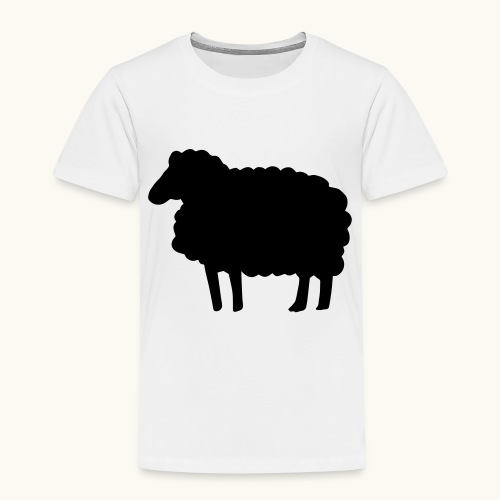 Farbe anpassbar Lustiges Schaf Silhouette Geschenk - Koszulka dziecięca Premium