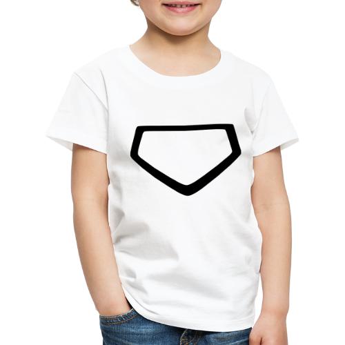 Baseball Homeplate Outline - Børne premium T-shirt