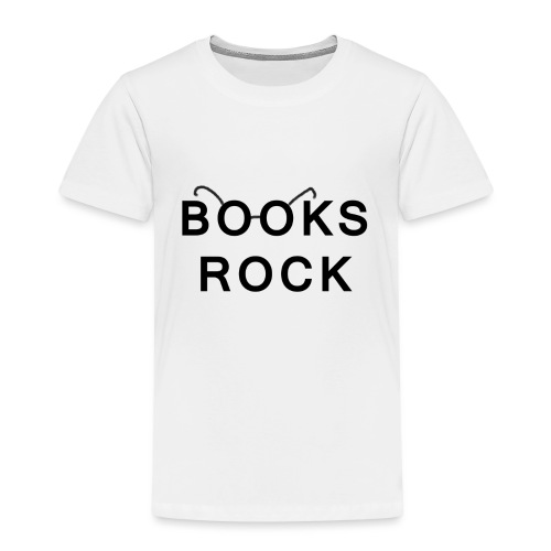 Books Rock Black - Kids' Premium T-Shirt