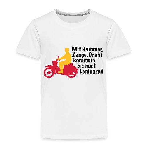 Schwalbe Spruch mit Mann - Kinder Premium T-Shirt