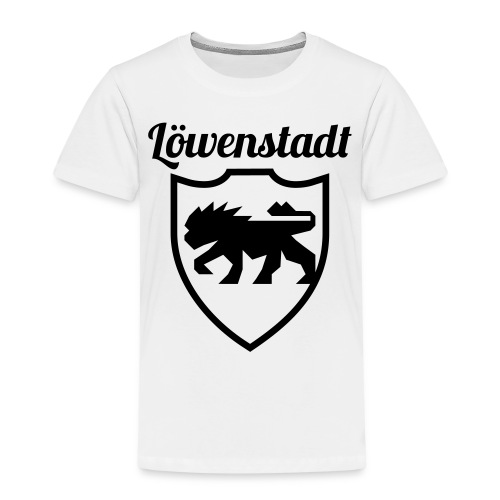Löwenstadt Design 2 schwarz - Kinder Premium T-Shirt