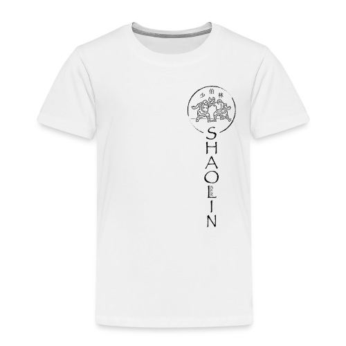 Shaolin Berlin Logo vertikal schwarz - Kinder Premium T-Shirt