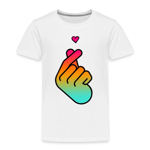 Kpop Cute Heart - Kids' Premium T-Shirt