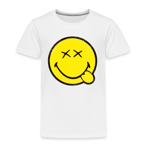 SmileyWorld Klassischer Smiley Used Look - Kinder Premium T-Shirt