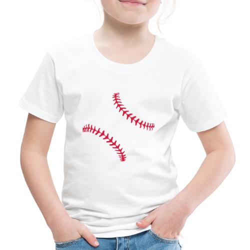Realistic Baseball Seams - Koszulka dziecięca Premium