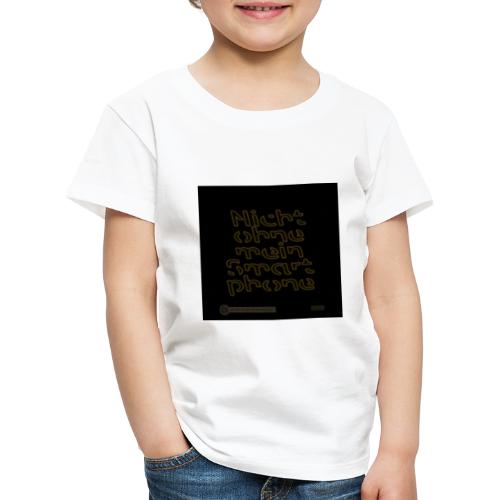 Design Nicht ohne mein Smartphone gold 4x4 - Kinder Premium T-Shirt