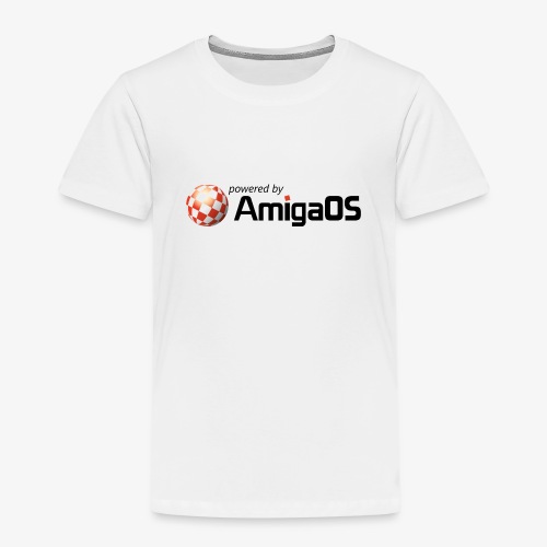 PoweredByAmigaOS Black - Kids' Premium T-Shirt