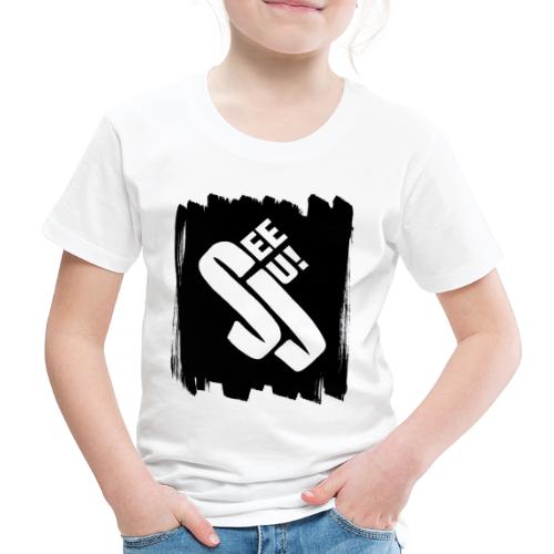 SeeJu 2 logo fleck 2farb schwarz - Kinder Premium T-Shirt