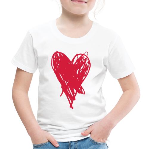 Cœur et amour pour dire je t'aime, i love you - T-shirt Premium Enfant