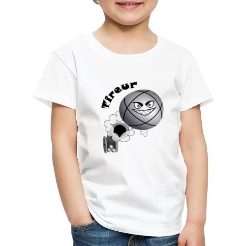 t shirt pétanque tireur boule existe en pointeur N - T-shirt Premium Enfant