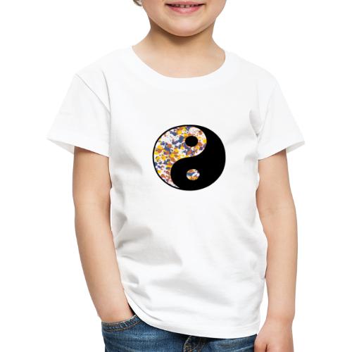 Yin Yang, Farbspritzer, Punkte, Farbe, Kleckse, - Kinder Premium T-Shirt