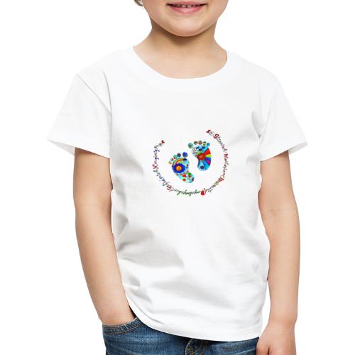 Babyfüße blau - Kinder Premium T-Shirt