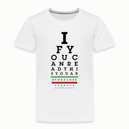 Visual Test Chart for Introverts - Kids' Premium T-Shirt