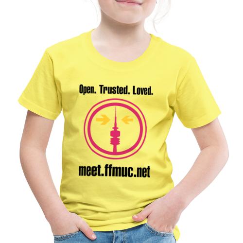 Freifunk Meet - Open-Trusted-Loved - Kinder Premium T-Shirt