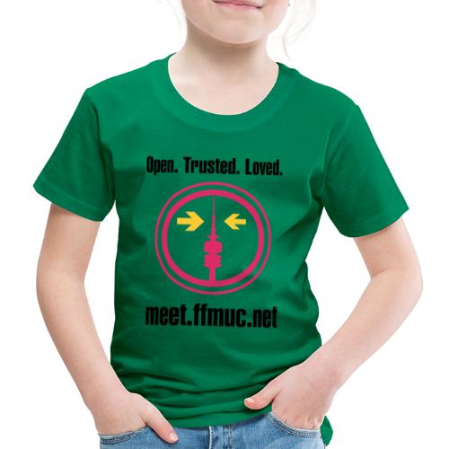 Freifunk Meet - Open-Trusted-Loved - Kinder Premium T-Shirt